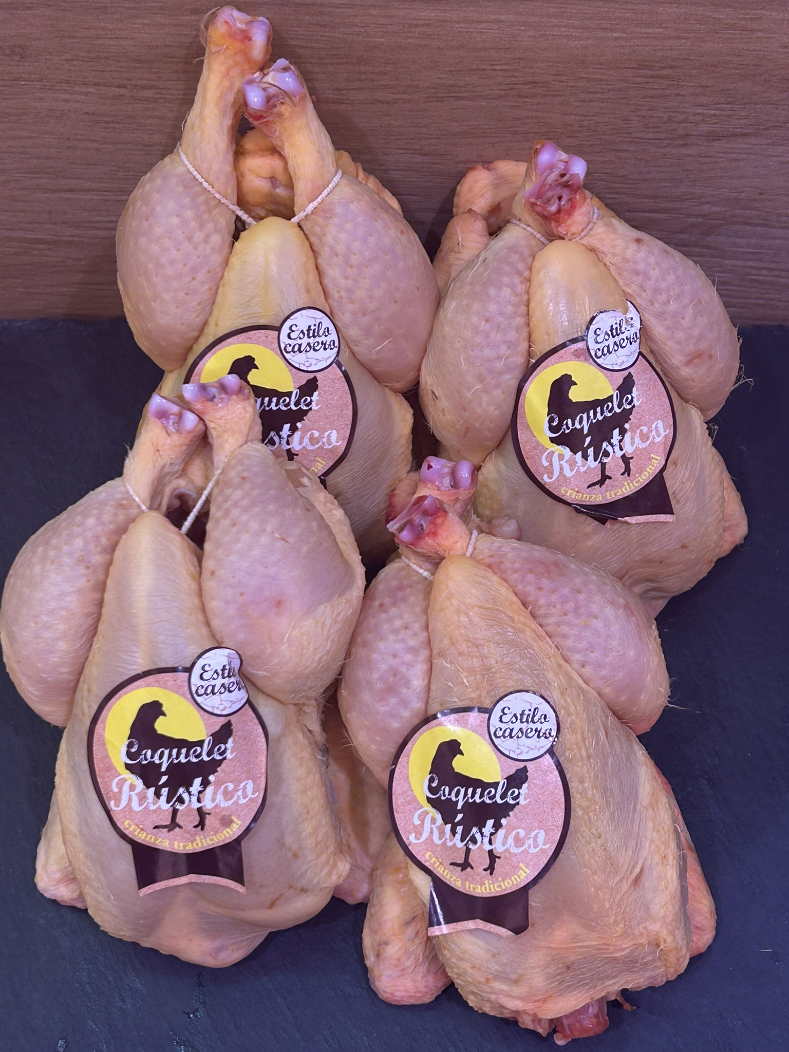 pollo coquelet ( 4 unidades 0,500kg por unidad aprox. )