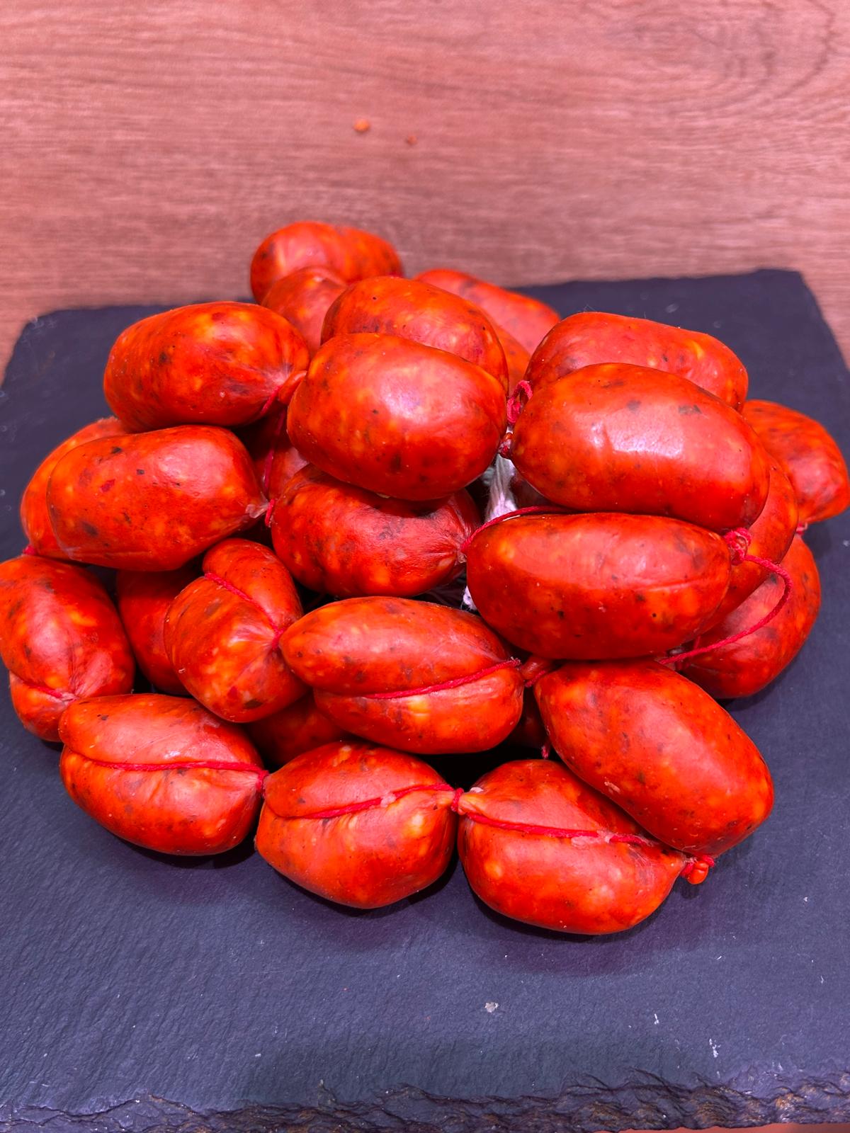 chorizos mini picantes ( paquetes de 500gr )